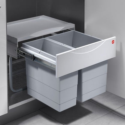 Hailo TR Swing 3644701 Abfalleimer Drehtür Schrank 50.2/30 Grau