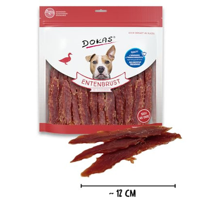 DOKAS Getreidefrei Entenbrustfilet Hundesnack - 900 g (4er Pack)