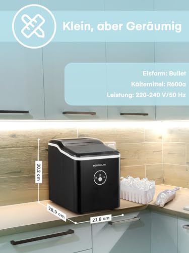 Eiswürfelmaschine Testsieger 2024 – 14kg Geräuscharmer Ice Maker
