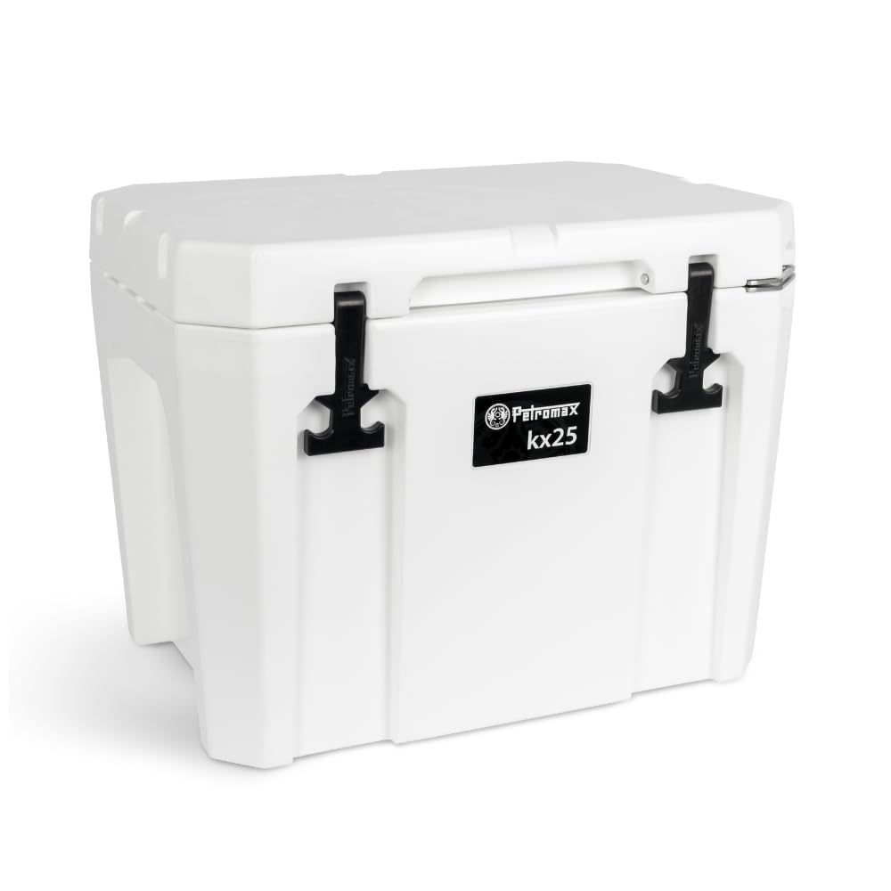 Petromax KX25 Passive Outdoor Kühlbox – 25 Liter Weiss, rechteckige Box zur Langzeitkühlung von Nahrung für Outdoor.