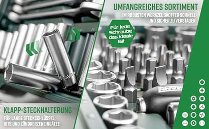 Brüder Mannesmann Steckschlüsselsatz 215-teilig - M98430