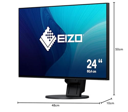 EIZO FlexScan EV2451-BK Ultra-Slim Monitor 23.8 Zoll