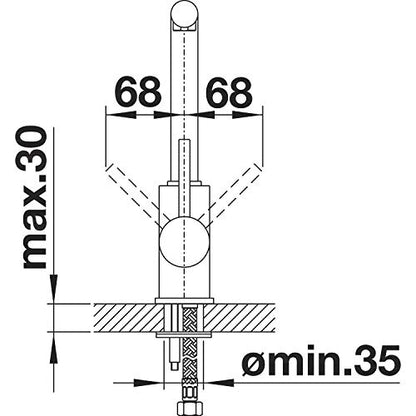 BLANCO MILA Hochdruck Spültischarmatur - Farbe Chrom