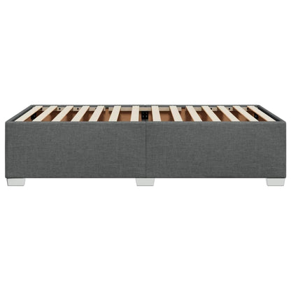 vidaXL Polsterbett Dunkelgrau 100x200cm Stoff