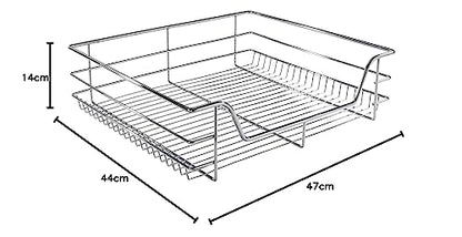 Arebos Teleskopschublade Schrankauszug – 2x60cm verchromt