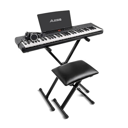 Alesis Melody 61 Digitalpiano – 61 Tasten Anfänger-Komplett-Set