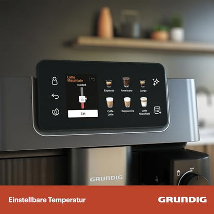 Grundig KVA 8230 Kaffeevollautomat - Schwarz/Dunkelsilber