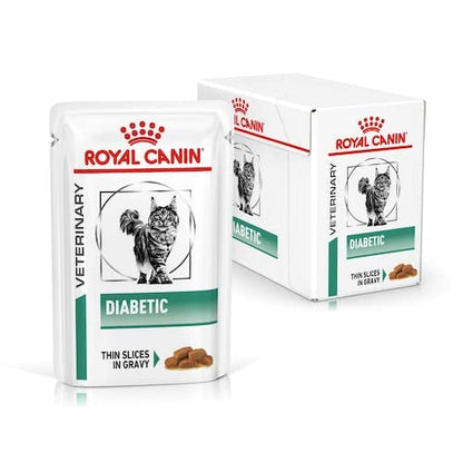 Royal Canin Veterinary Diabetic Katzenfutter Nass – 4x12x85g Sauce