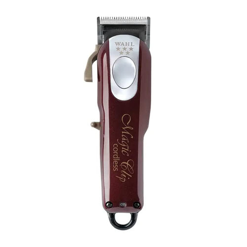 Wahl Professional Magic Clip Schnurlos Haarschneidemaschine: Dunkelrot, kabellos. Für präzise Haarschnitte und professionelle Fade-Übergänge.