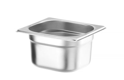 HENDI Gastronormbehälter GN 1/6, 1,6L, Edelstahl – 10er Pack