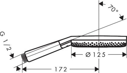 hansgrohe Raindance Alive Select S Handbrause 3 Strahlarten Chrom