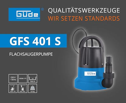 Güde Flachsaugerpumpe GFS 401 S – Entwässerungspumpe