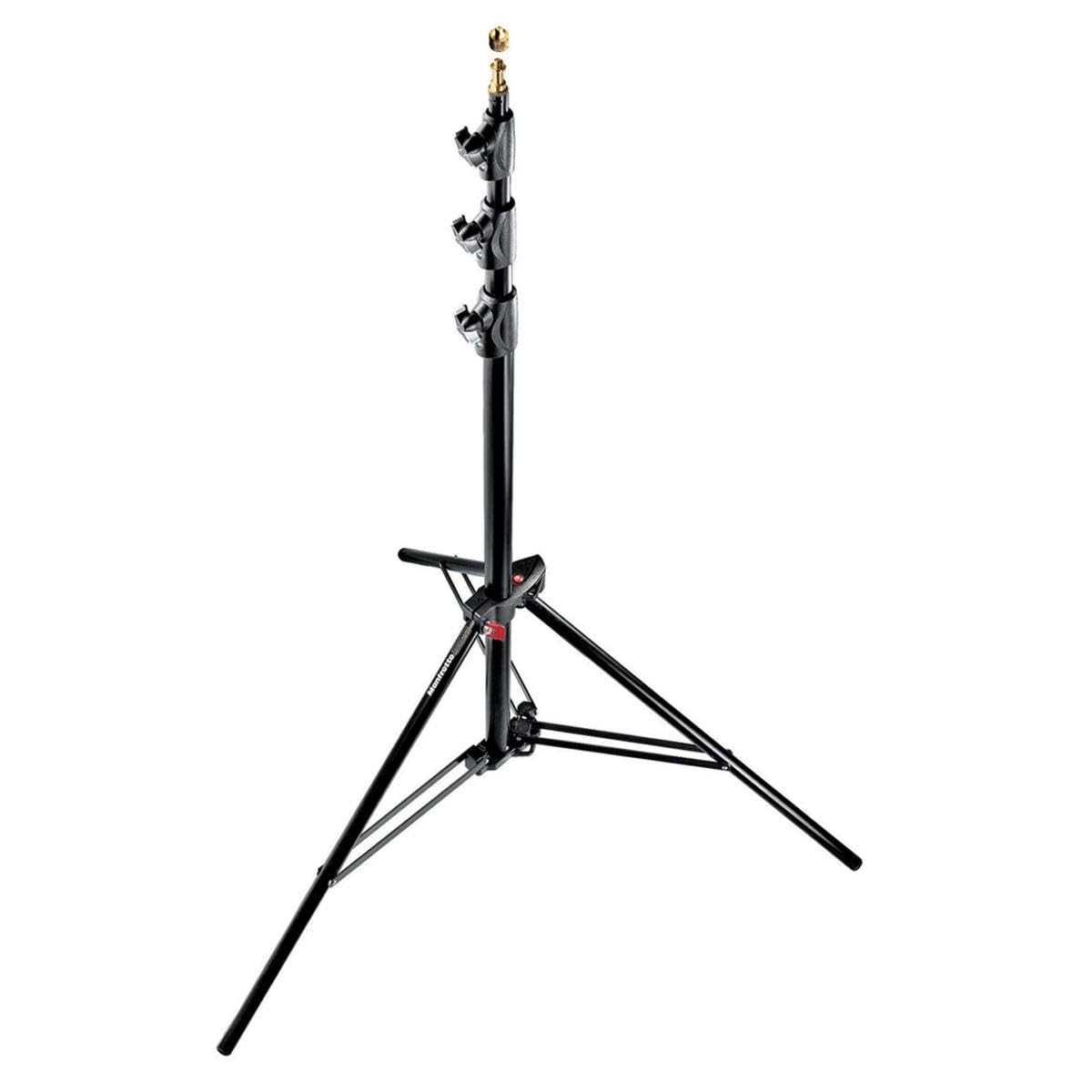 Manfrotto 1004BAC luftgepolsterter Lichtständer – Schwarz, 3er Set. Dreiteiliges, schwarzes Set für stoßgedämpften Halt von Lichtequipment.
