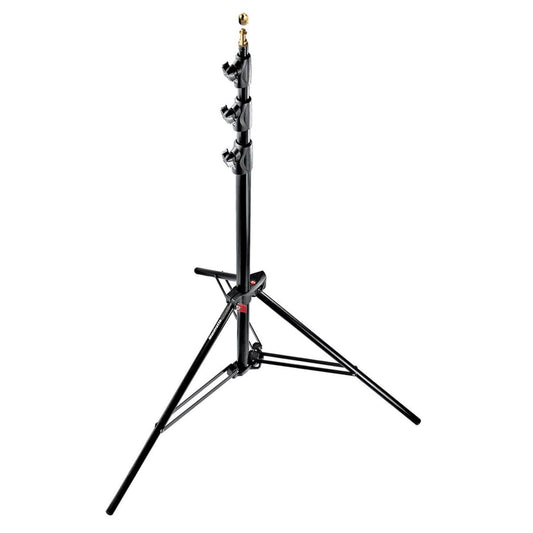 Manfrotto 1004BAC luftgepolsterter Lichtständer – Schwarz, 3er Set