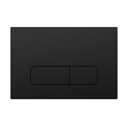 Wunderbad Drückerplatte Kompatibel mit Geberit Duofix Sigma/Delta/Basic, Betätigungsplatte für 2-Mengen-Spülung (Schwarz Matt)