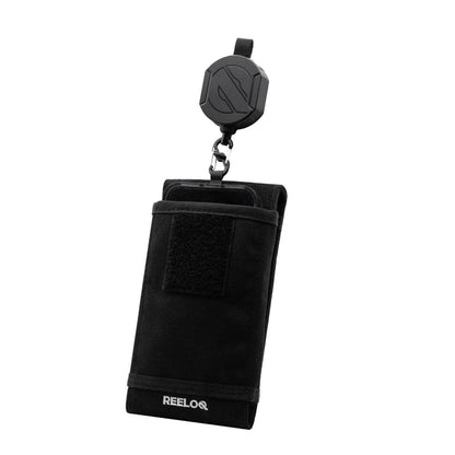 REELOQ PRO Handysicherung mit FLEXLOCK Sicherungsseil, Gurtband – Rucksack-Handytasche mit Anti-Slip-Klettverschluss