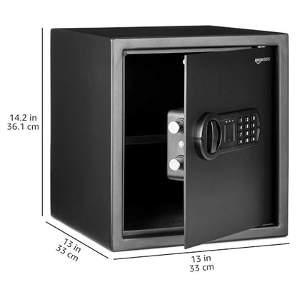 Amazon Basics Elektronischer Stahltresor 34L Digital Schwarz