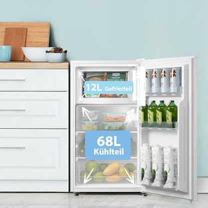Comfee RCD80WH3(E) Kühlschrank mit Gefrierfach - 80L Weiss