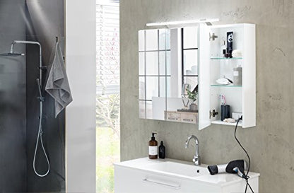 Schildmeyer Dorina 124889 Spiegelschrank, weiss, 100 cm