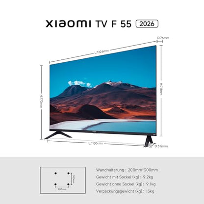 Xiaomi F 4K UHD Smart TV – 55 Zoll Fire TV 120Hz Triple Tuner