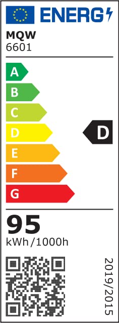 MQW Moderne Geometrische LED Deckenleuchte Dimmbar Wohnzimmer – Schwarz L80cm