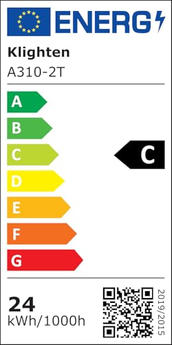 Klighten Aussenwandleuchte mit Bewegungsmelder 2er-Set Anthrazit