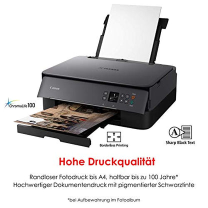 Canon PIXMA TS5350 Farb-Tintenstrahl Multifunktionsdrucker - Schwarz