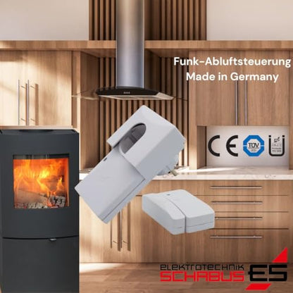 Schabus FDS 200 Funk-Abluftsteuerung - Weiss 1150W DIBt