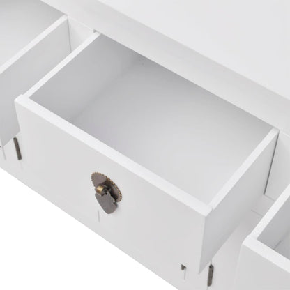vidaXL Sideboard Chinesisches Massivholz Weiss