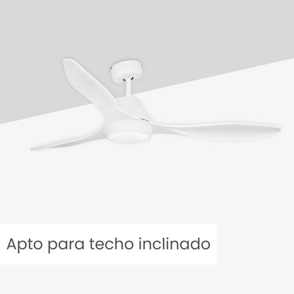 FARO BARCELONA Polaris Deckenventilator 132cm Weiss 3-Flügel LED