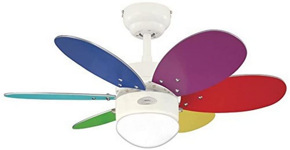 Turbo II 78673 76cm Deckenventilator - Weiss mit Leuchte. Weißer 76cm Deckenventilator mit Flügeln und integrierter Leuchte zur Raumkühlung und Beleuchtung.