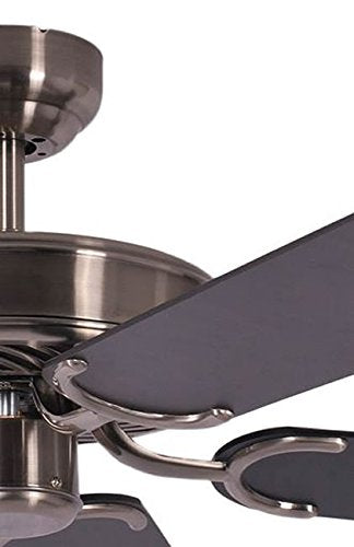 Potkuri Deckenventilator ohne Licht 132cm – Altsilber/Schwarz