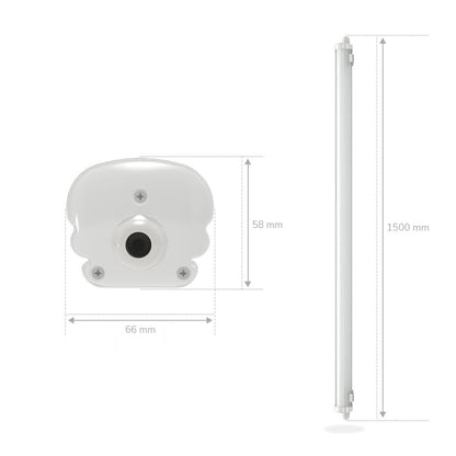 HOFTRONIC LED Feuchtraumleuchte 150 cm IP65 48W 4000K 2er-Pack