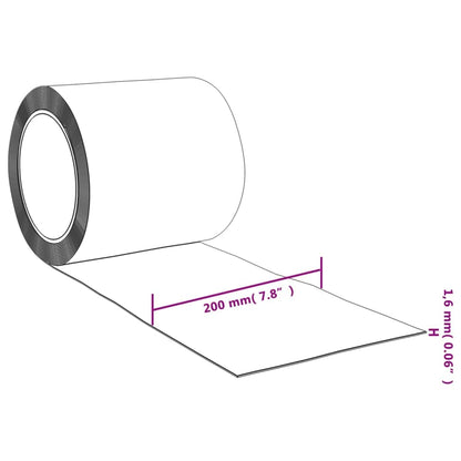 vidaXL Streifen-Türvorhang für Kühlräume - Rot PVC