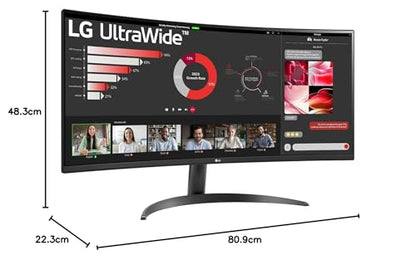 LG UltraWide 34WR50QC-B Curved QHD Monitor 34 Zoll Schwarz