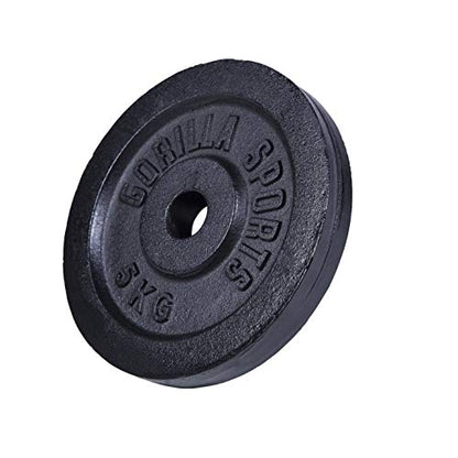 GORILLA SPORTS Hantelscheiben Gusseisen – 30/31mm Bohrung