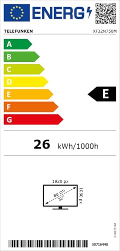 TELEFUNKEN XF32N750M LED TV - 32 Zoll Full HD, Schwarz