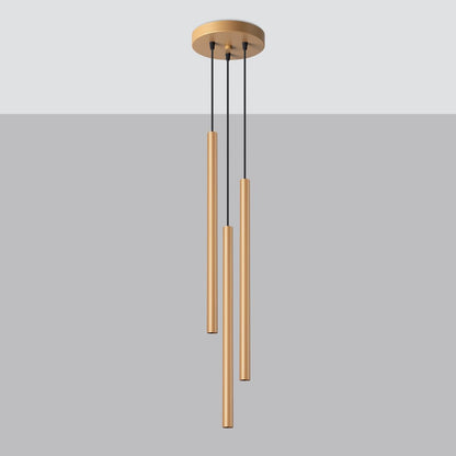 SOLLUX lighting Pastelo Pendelleuchte - 3-flammig Stahl