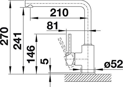 BLANCO MILA Hochdruck Spültischarmatur - Farbe Chrom