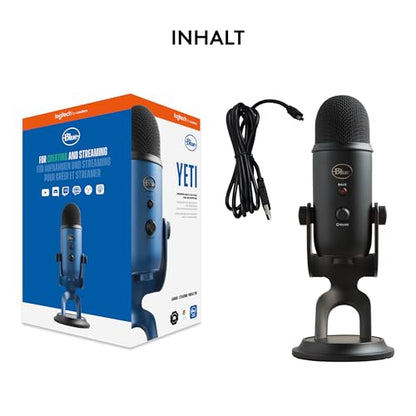 Blue Microphones Yeti Professionelles USB-Mikrofon - Schwarz