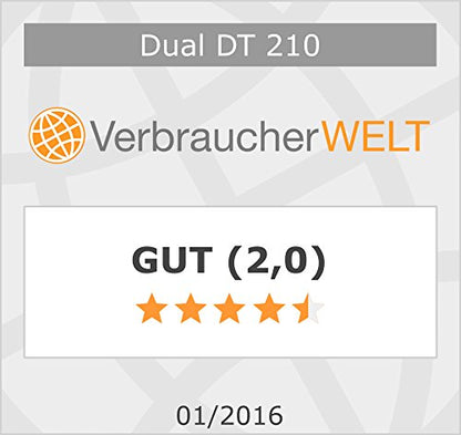 Dual DT 210-1 USB-Plattenspieler - 2 Geschwindigkeiten, Schwarz