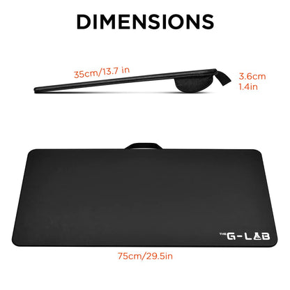 THE G-LAB K-Board Cadmium Laptopablage mit XXL-Kissen für 13-19 Zoll