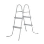Bestway Flowclear Poolleiter 84 cm für Aufstellpools, grau, 58430 mit Metallrahmen und Stufen