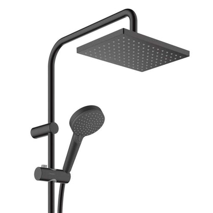 hansgrohe Vernis Shape Duschsystem mit Thermostat Mattschwarz