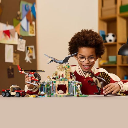 LEGO Jurassic World Spinosaurier Quetzalcoatlus Hubschrauber Set 76976