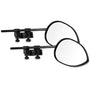 Milenco Aero 4 Mirror Convex XXL Universalspiegel - Weiss 2er-Set. Konvexe Spiegel zur Sichtfelderweiterung im Anhängerbetrieb.