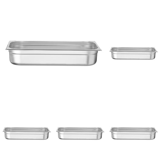HENDI Edelstahl Gastronormbehälter GN 1/1 - 14L 100mm. Rechteckig, Edelstahl. Für Speisenlagerung, -transport und -servierung.