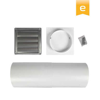 EASYTEC® Standard Mauerkasten Abluft Edelstahl Ø 150 mm