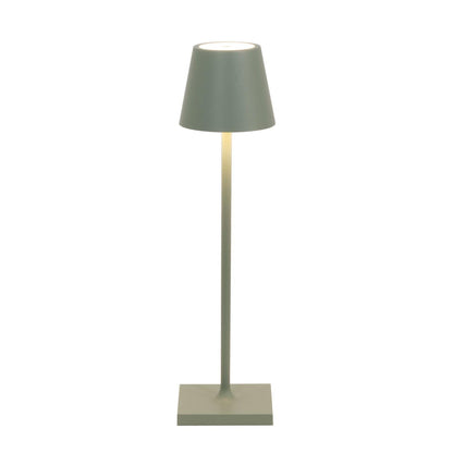 Zafferano Poldina Micro Kabellose LED Tischlampe - Salbeigrün. Kompakte kabellose LED-Lampe zur Tischbeleuchtung.