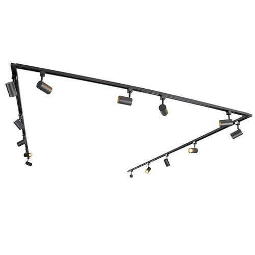 QAZQA Modernes 1-Phasen-Schienensystem Komplettset mit 14 Spots